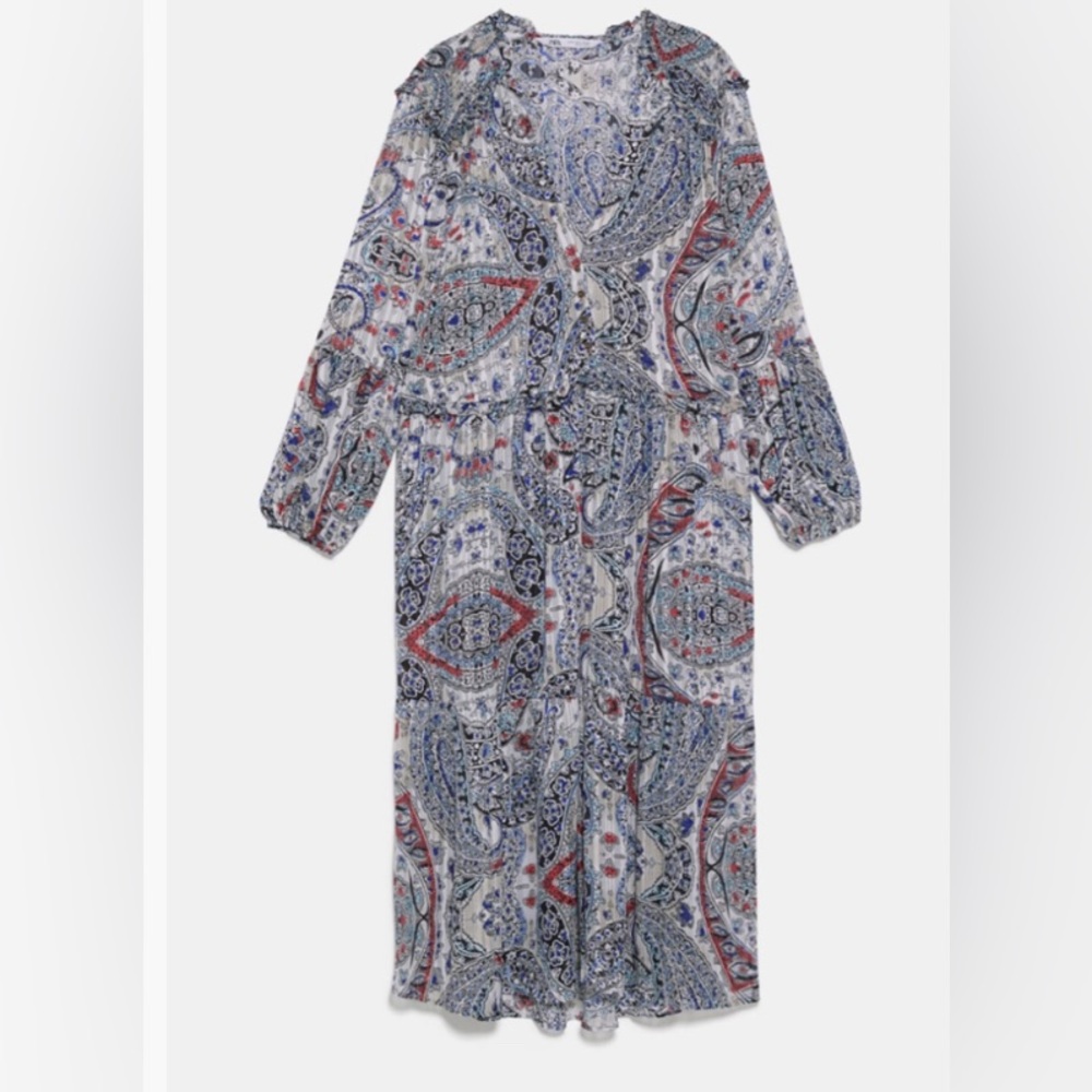 Zara Multicolor Paisley Dress